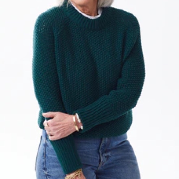 Alice Walk Sweaters - Alice Walk Deep Green Crewneck Sweater